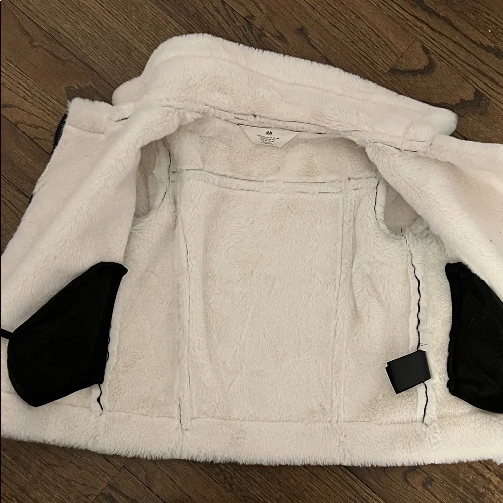 H&M Kids Black Jacket with Cream Accents